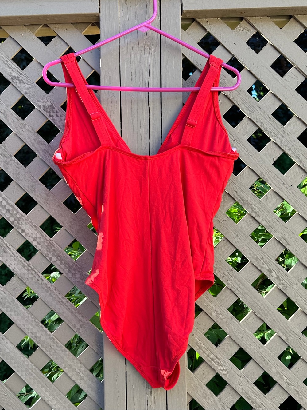 Robin Piccione Red One-Piece Swimsuit - Size 16 - Picture 4 of 7